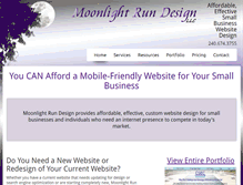 Tablet Screenshot of moonlightrundesign.com